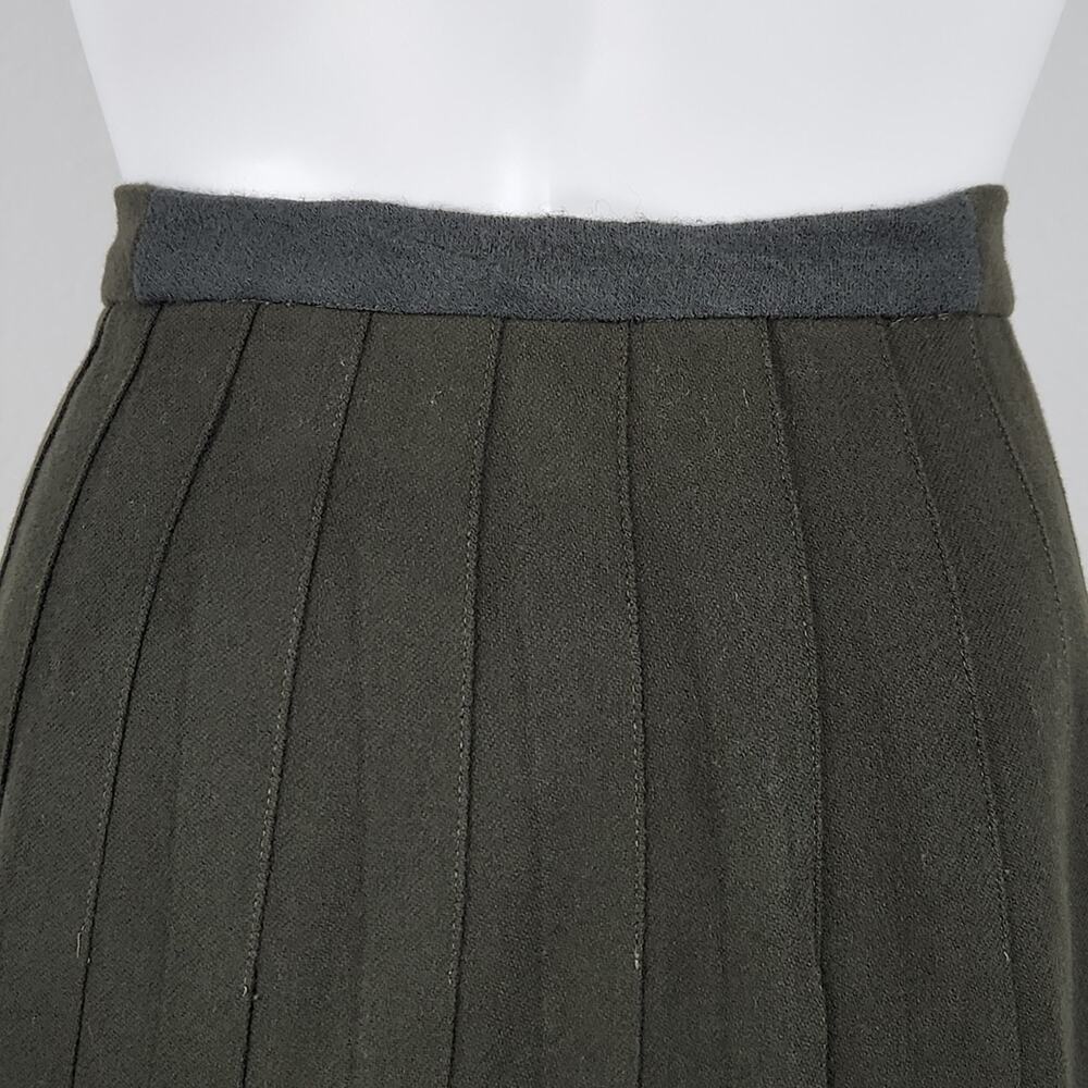 Vintage Wool Pleated Skirt Size Small - Picture 7 of 8